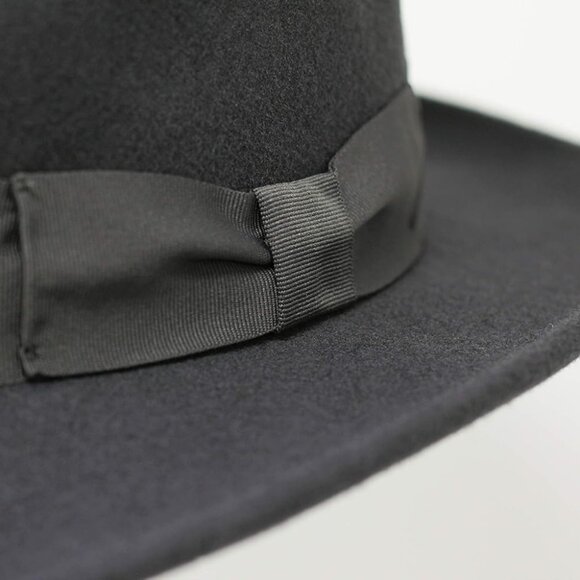 Lightweight Fedora - 100% Wool Felt - Crushable for Travel - Water Resistant - S - Picture 6 of 7
